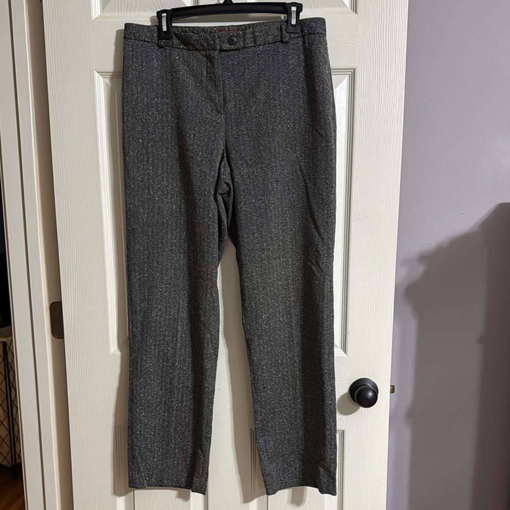 Charter Club Gray Straight Leg Dress Pants 12P